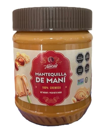 Ahorra - MANTEQUILLA DE MANI DOÑA ALICIA 340 Grs.